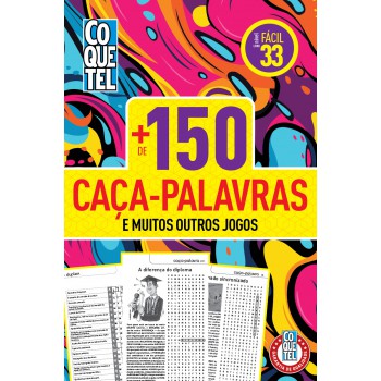 Livro Coquetel + 150 Caça-palavras ácil 33