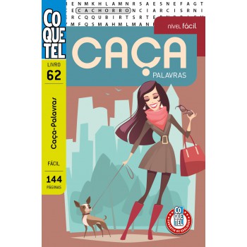 Livro Coquetel Caça-palavras 62: Nível ácil