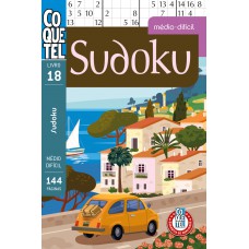 Livro Coquetel Sudoku 18: Níveis Médio E Difícil