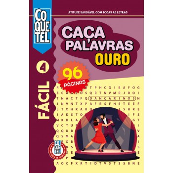 Livro Coquetel Caça-palavras Ouro 4: Nível Fácil