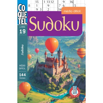 Livro Coquetel Sudoku 19: Níveis Médio E Difícil