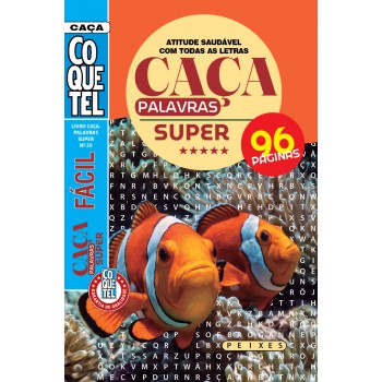 Livro Coquetel Caça-palavras Super 20: Atitude Saudável Com Todas As Letras