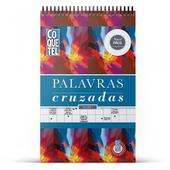 Livro Coquetel Espiral Palavras Cruzadas Vol. 01: Nível ácil: Mantenha Seu Cérebro Ativo Com O Desafio Definitivo Em Palavras!