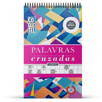 Livro Coquetel Espiral Palavras Cruzadas Vol. 18: Nível Médio: Mantenha Seu Cérebro Ativo Com O Desafio Definitivo Em Palavras!