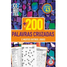 Livro Coquetel + 200 Palavras-cruzadas 43: Nível Médio