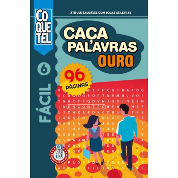 Livro Coquetel Caça-palavras Ouro 6: Nível Fácil