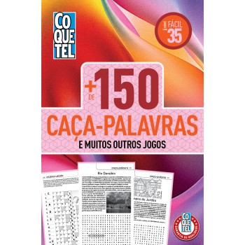 Livro Coquetel + 150 Caça-palavras 35: Nível ácil