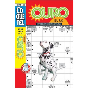 Palavras-cruzadas Diretas Coquetel Ouro Euro 61: Nível Médio