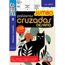 Livro Coquetel Palavras-cruzadas Jumbo Desafio 8
