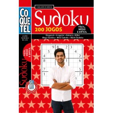 Livro Coquetel Sudoku 235: Níveis Fácil, Médio E Difícil
