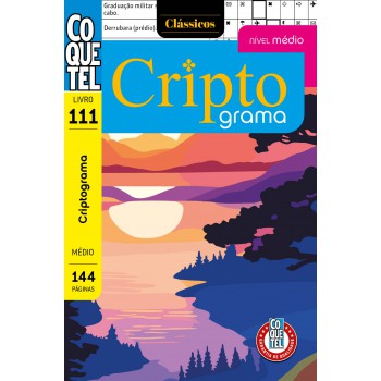 Livro Coquetel Criptograma 111: Nível Médio
