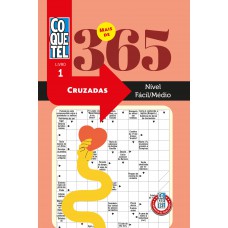 Livro Coquetel Mais De 365 Palavras Cruzadas Fácil-médio 1