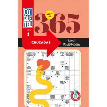Livro Coquetel Mais De 365 Palavras Cruzadas Fácil-médio 1