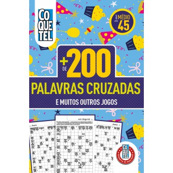 Livro Coquetel Mais De 200 Palavras Cruzadas 45