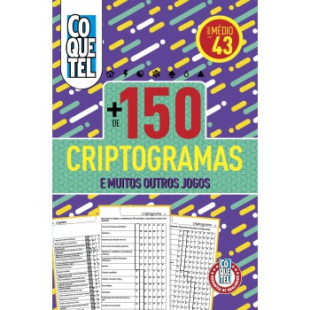 Livro Coquetel Mais De 150 Criptogramas 43