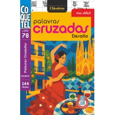 Livro Coquetel Palavras Cruzadas Difícil 78