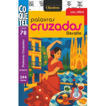 Livro Coquetel Palavras Cruzadas Difícil 78