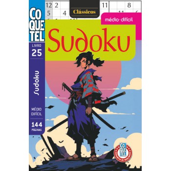 Livro Coquetel Sudoku Médio-difícil 25