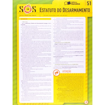 Sos Estatuto Do Desarmamento - 1ª Edição De 2010