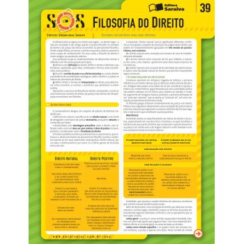 Sos Filosofia Do Direito - 1ª Edição De 2010