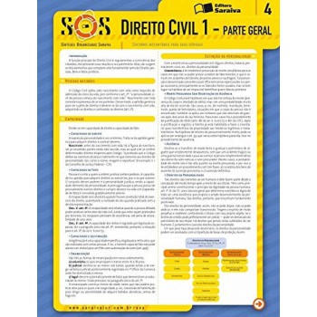 Sos Direito Civil 1: Parte Geral - 2ª Edição De 2012