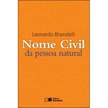 Nome Civil Da Pessoa Natural - 1ª Edição De 2012