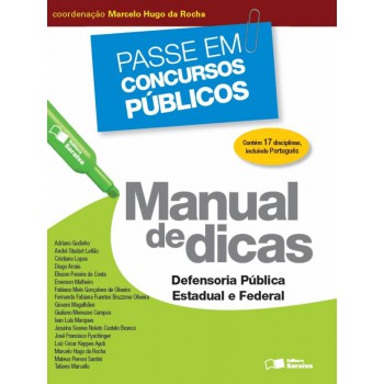 Manual De Dicas: Defensoria Pública Estadual E Federal - 1ª Edição De 2013