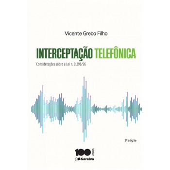 Interceptação Telefônica - 3ª Edição De 2015: Considerações Sobre A Lei N. 9.296/96