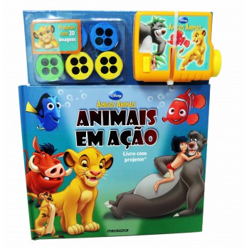 Disney Amigos Animais: Animais Em Ação - Livro Com Projetor