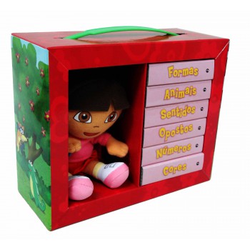 Dora, A Aventureira: Aprenda Com Dora (boxe Com 6 Livros E 1 Pelúcia)