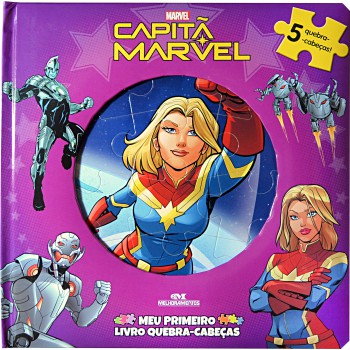 Capitã Marvel - Meu Primeiro Livro Quebra-cabeças