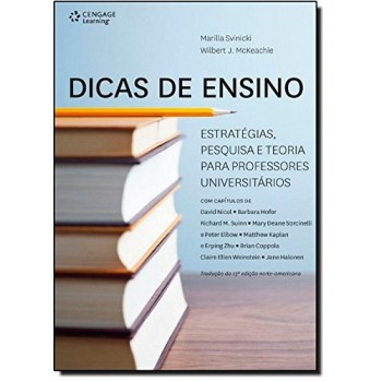 Dicas De Ensino: Estratégias, Pesquisa E Teoria Para Professores Universitários