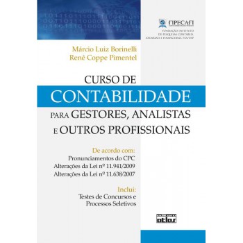 Curso De Contabilidade Para Gestores, Analistas E Outros Profissionais