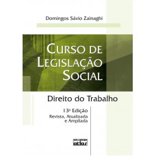 Curso de legislação social: direito do trabalho