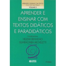 Aprender E Ensinar Com Textos Didáticos E Paradidáticos