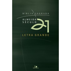 Bíblia A21 Letra Grande Brochura - Verde C/ Capa Cristal 