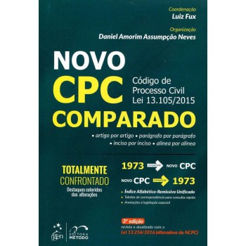 Novo CPC - Comparado - Código de Processo Civil Lei 13.105/2015