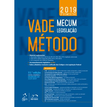 Vade Mecum Legislação Método - 2º Semestre 2019