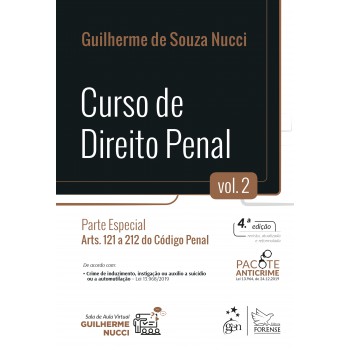 Curso De Direito Penal - Vol. 2 - Parte Especial - Arts. 121 A 212 Do Código Penal