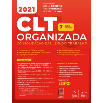 Clt Organizada - Consolidação Das Leis Do Trabalho