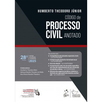 C-digo De Processo Civil Anotado - 28ª Edição 2025