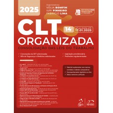 Clt Organizada-consolidação Das Leis De Trabalho - 14ª Edição 2025