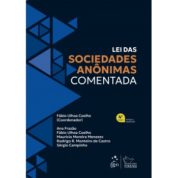 Lei Das Sociedades An-nimas Comentada - 4ª Edição 2025