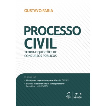 Processo Civil: Teoria E Questões De Concursos Públicos - 1ª Edição 2026