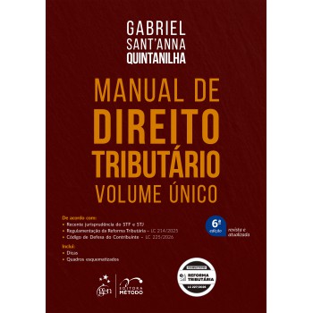 Manual De Direito Tributário - Volume único - 6ª Edição 2026