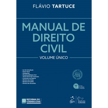 Manual De Direito Civil - Vol. único - 16ª Edição 2026