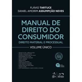 Manual De Direito Do Consumidor - Vol. único - 15ª Edição 2026