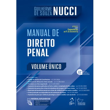 Manual De Direito Penal - Volume único - 22ª Edição 2026