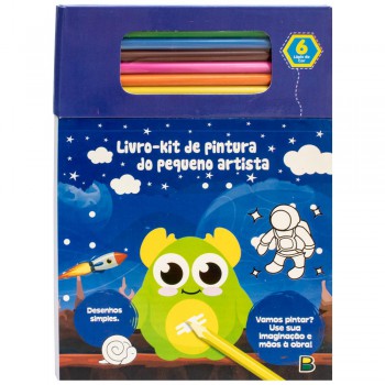 Livro De Pintura Do Pequeno Artista: Azul