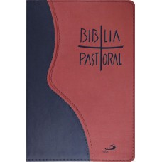 Bíblia Pastoral Média - Zíper - Vinho E Azul: Edição Limitada
